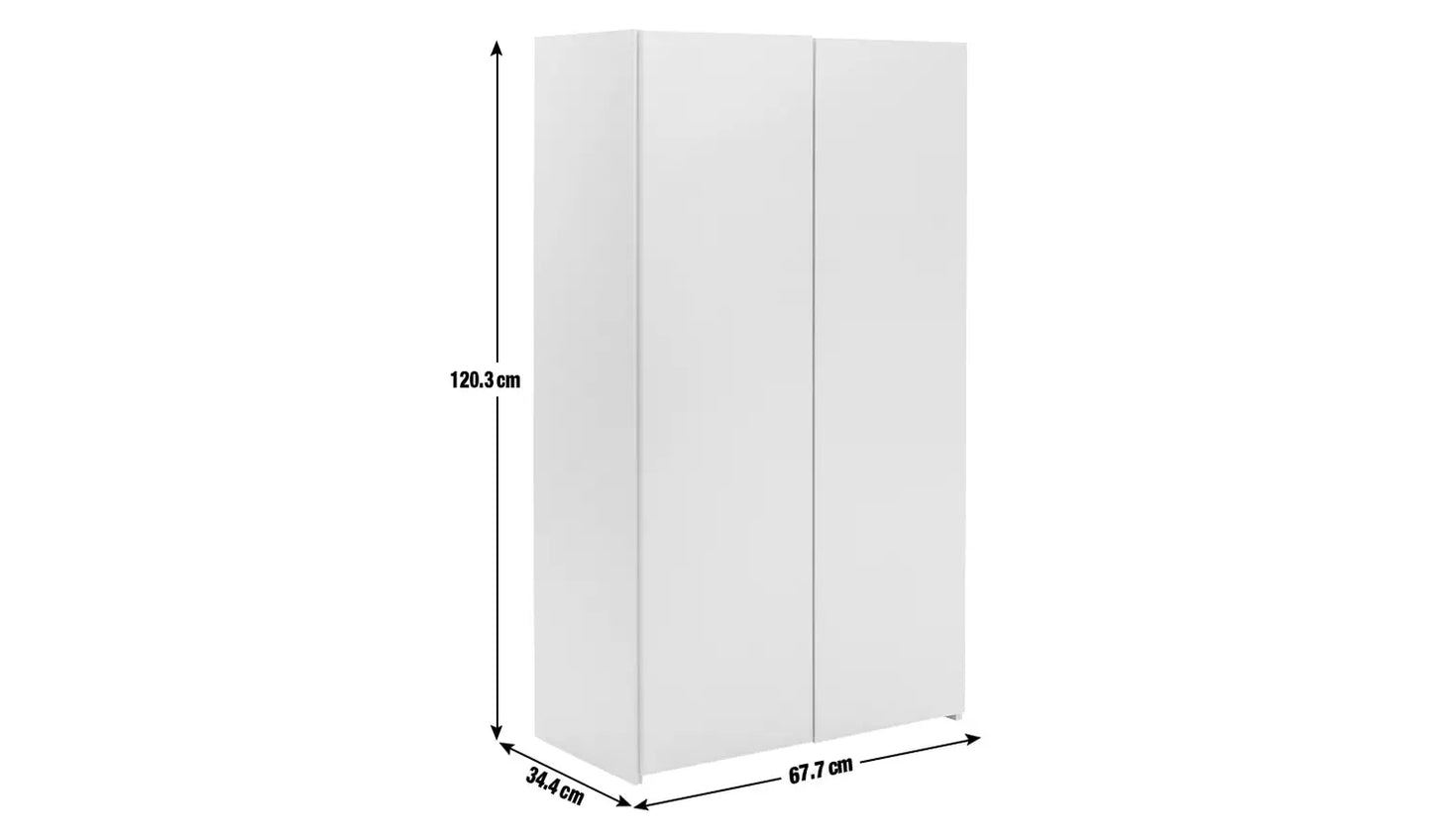 Assembled Seville Shoe Storage Cabinet - White