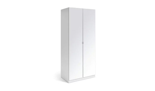 Habitat Munich 2 Door Mirror Wardrobe - White