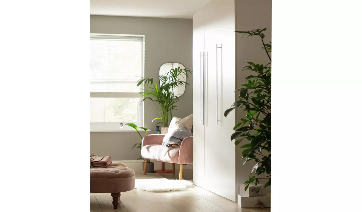 Habitat Atlas 3 Door Wardrobe - Black & Brown