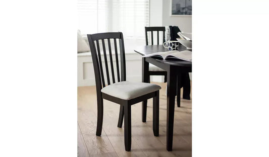 Assembled Banbury Solid Wood Dining Chair - Black
