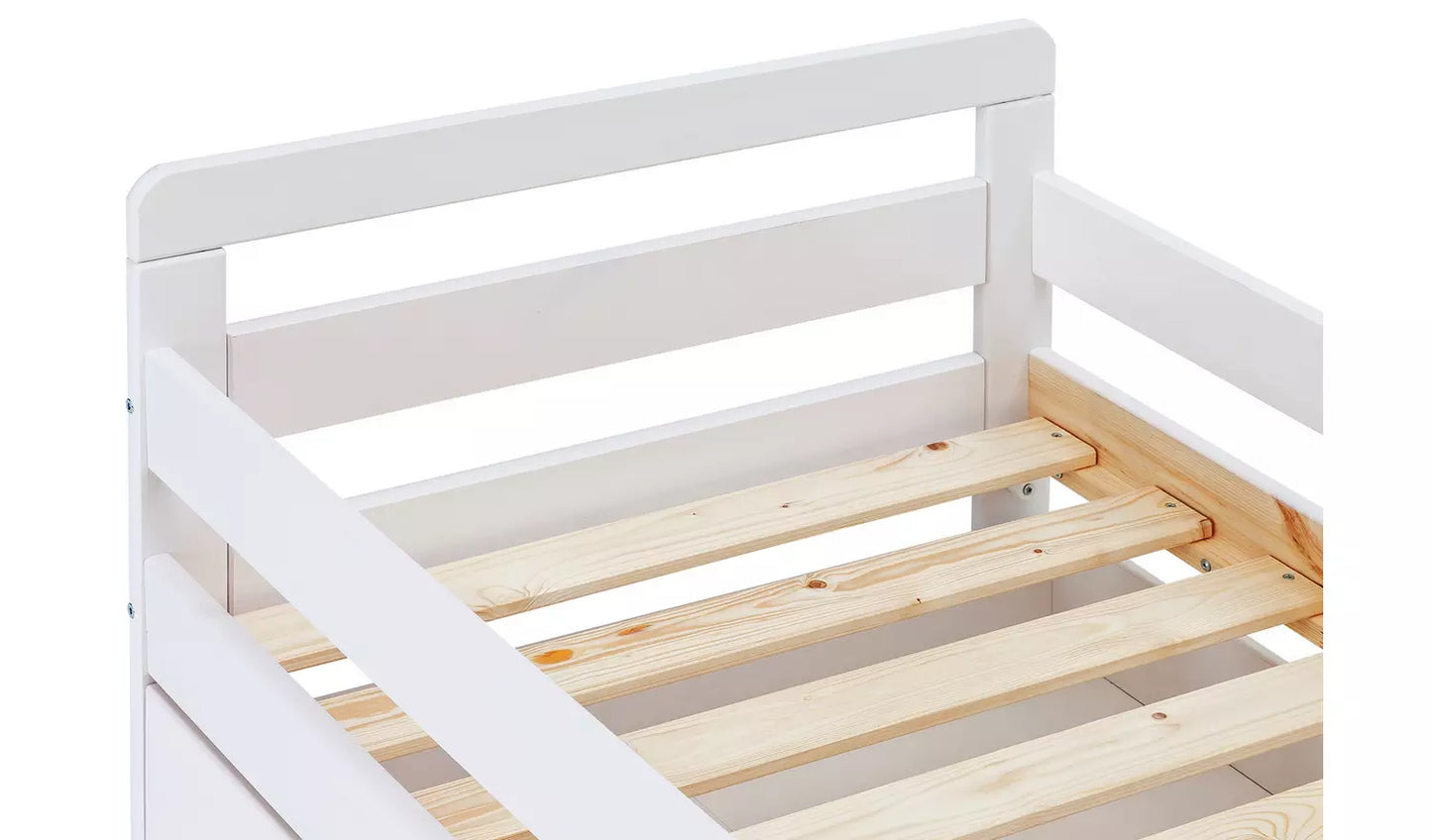 Habitat Ellis Toddler Bed Frame with Storage - White