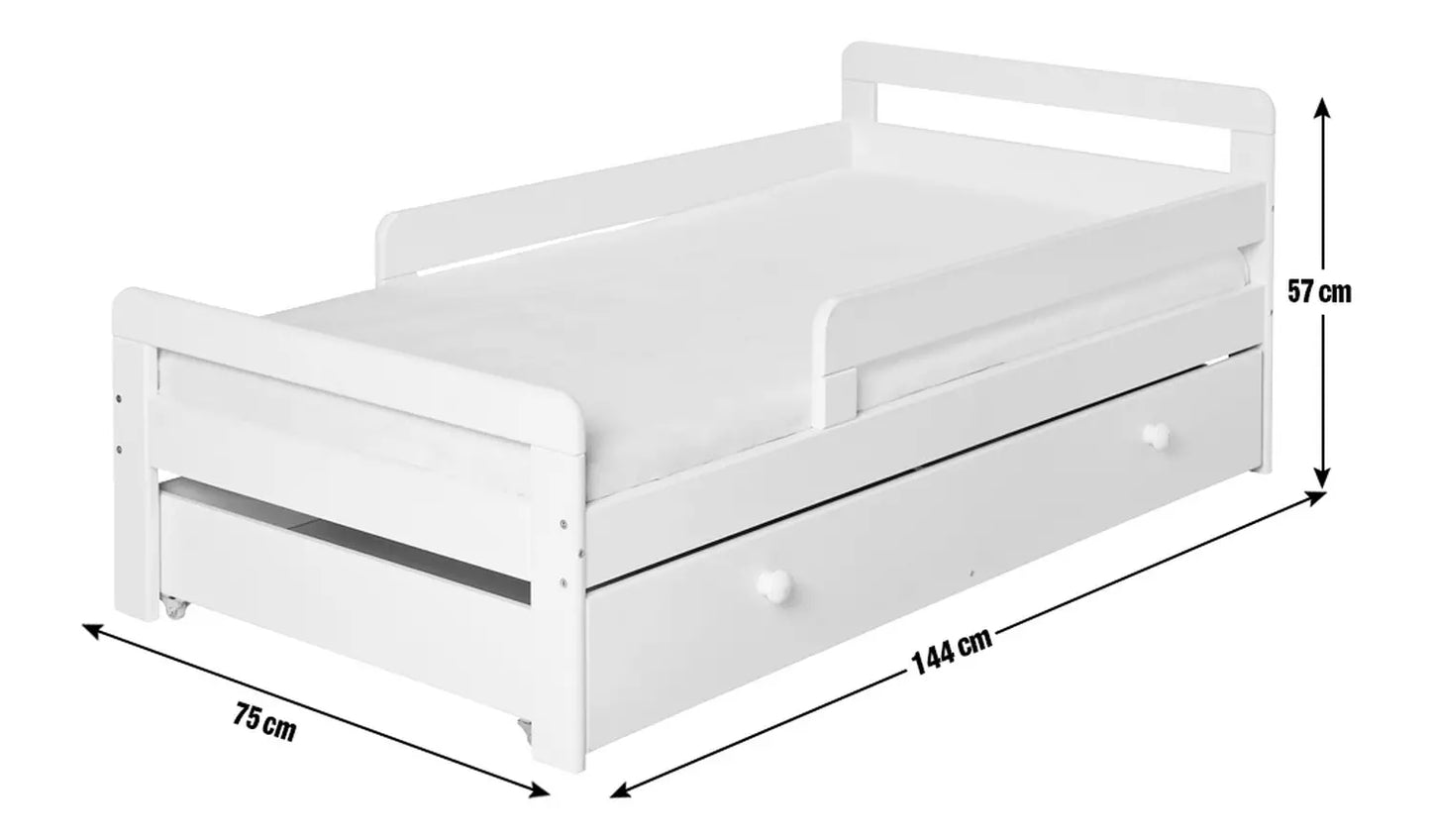 Habitat Ellis Toddler Bed Frame with Storage - White
