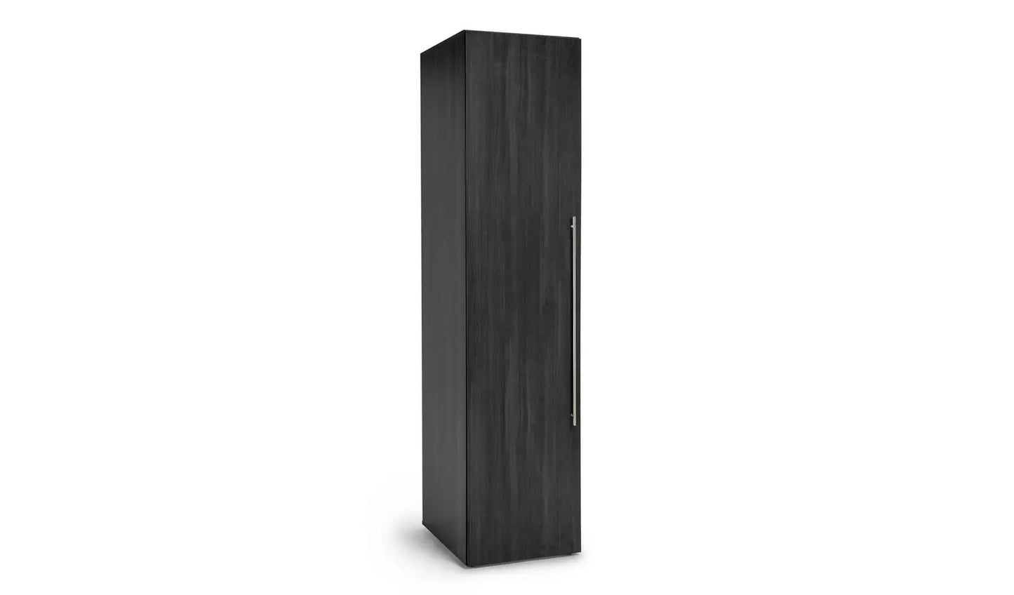 Assembled Habitat Atlas 1 Door Wardrobe - Black & Brown