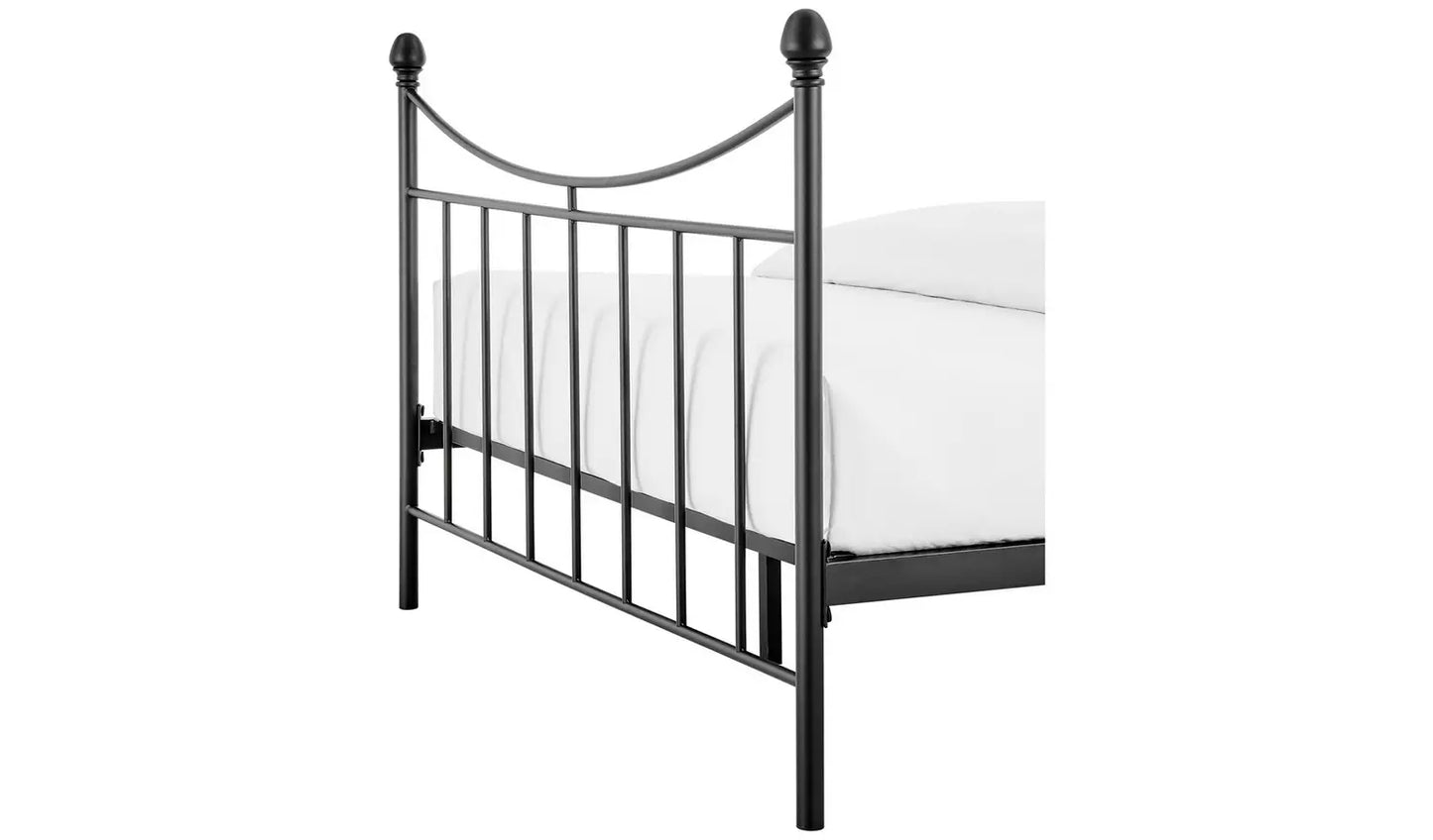 Clara Kingsize Metal Bed Frame - Black