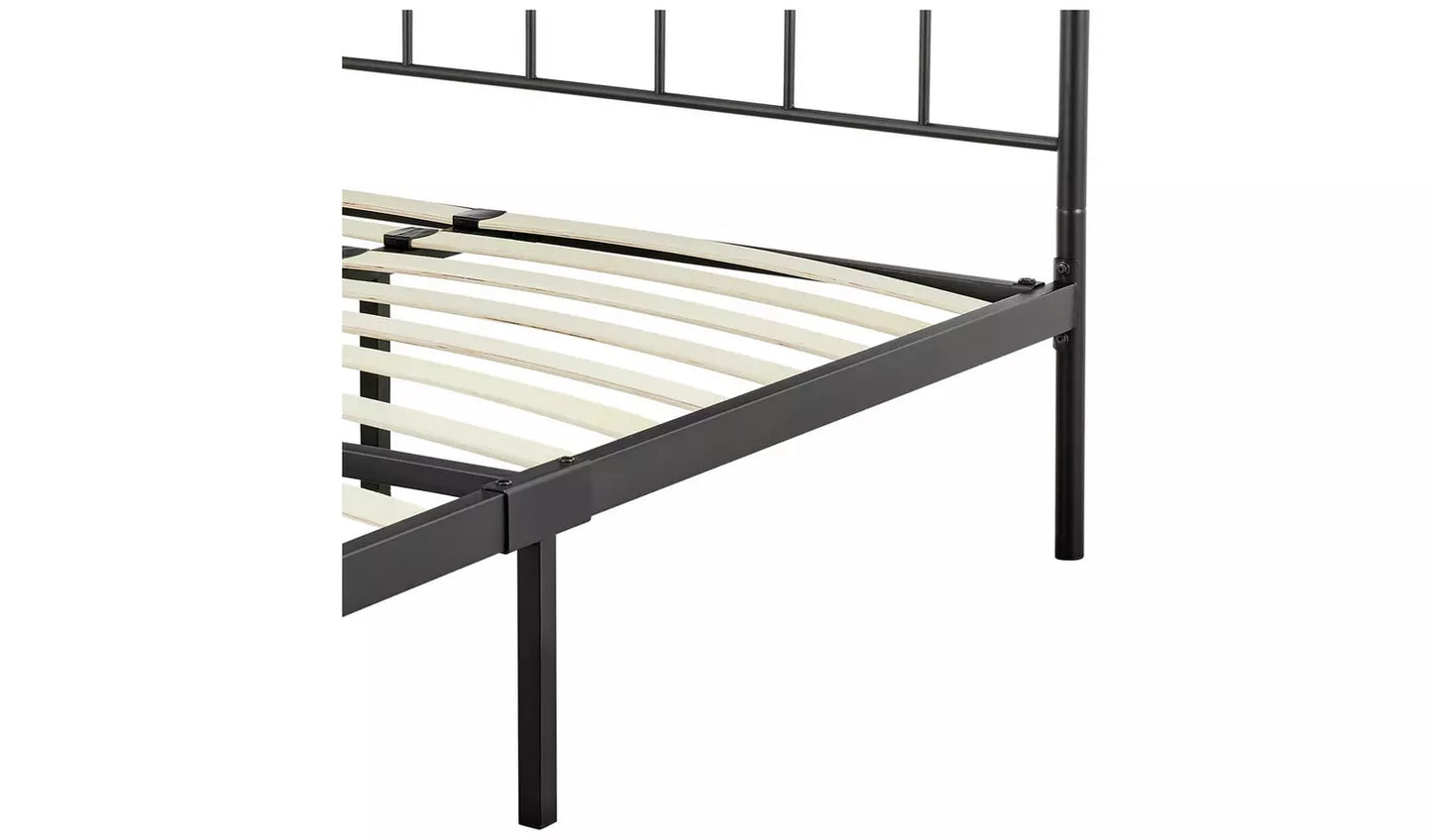 Clara Kingsize Metal Bed Frame - Black