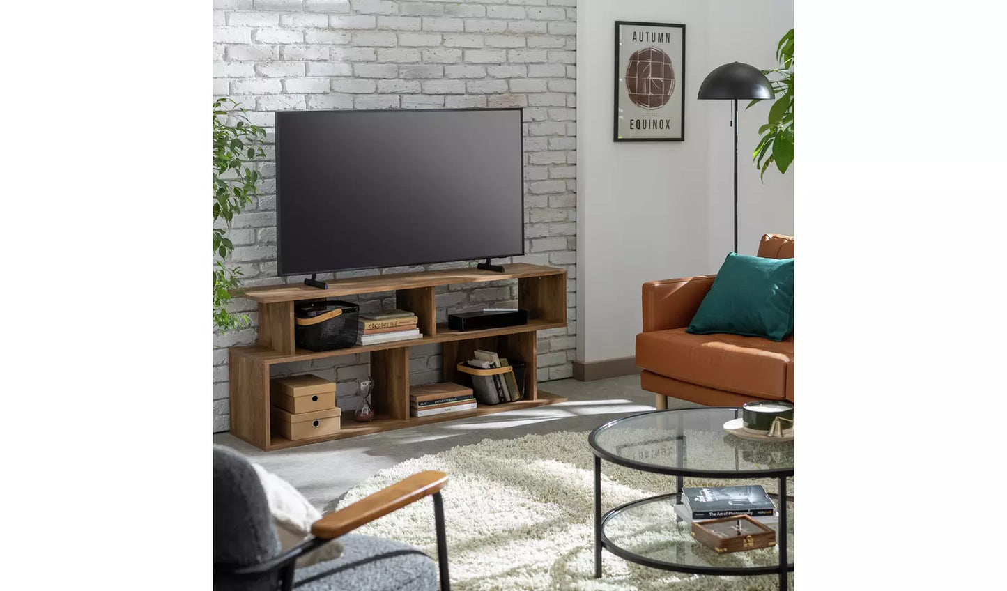 Assembled Habitat Nomad Block TV Unit - Oak