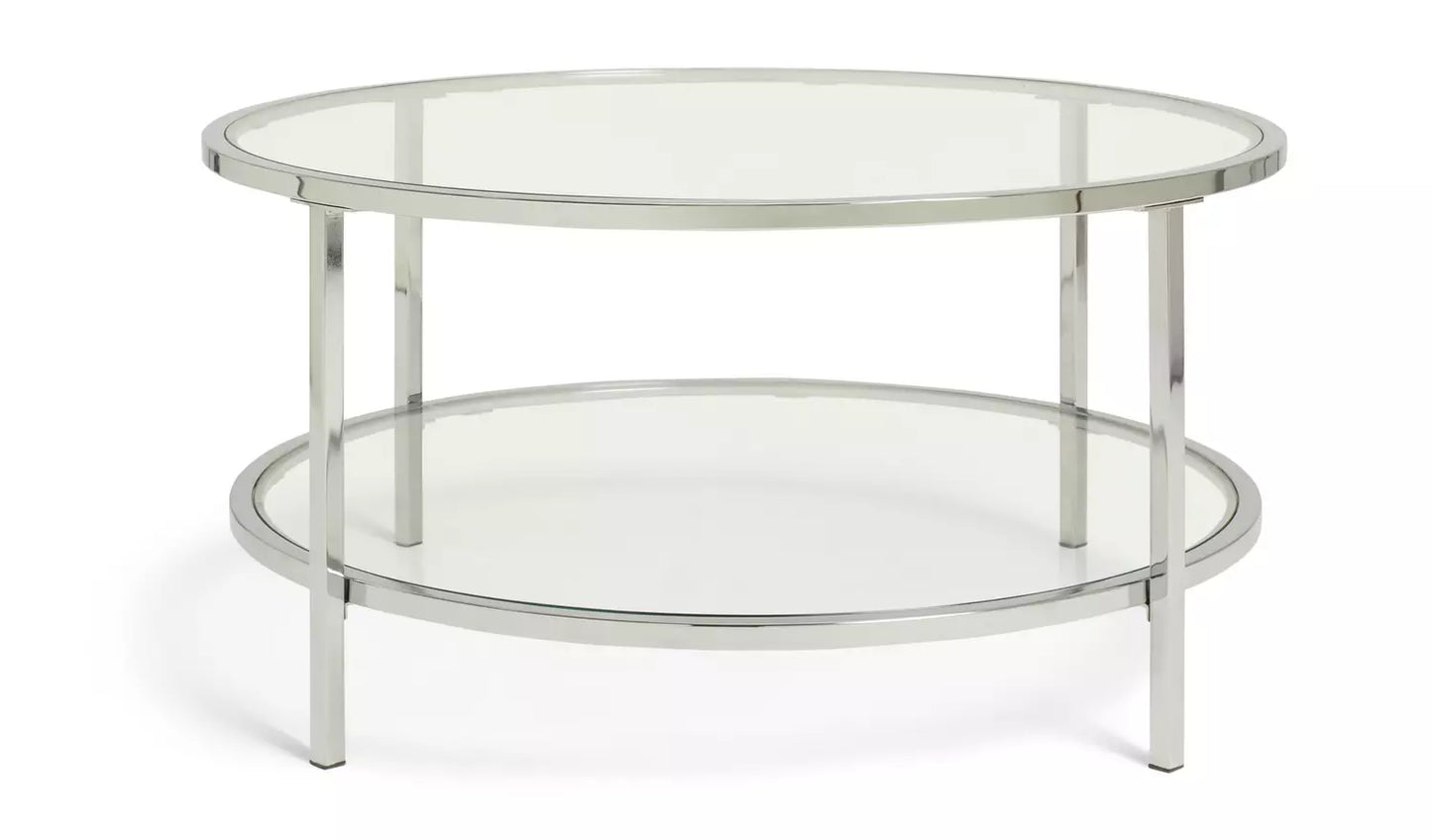 Boutique Round Coffee Table - Silver