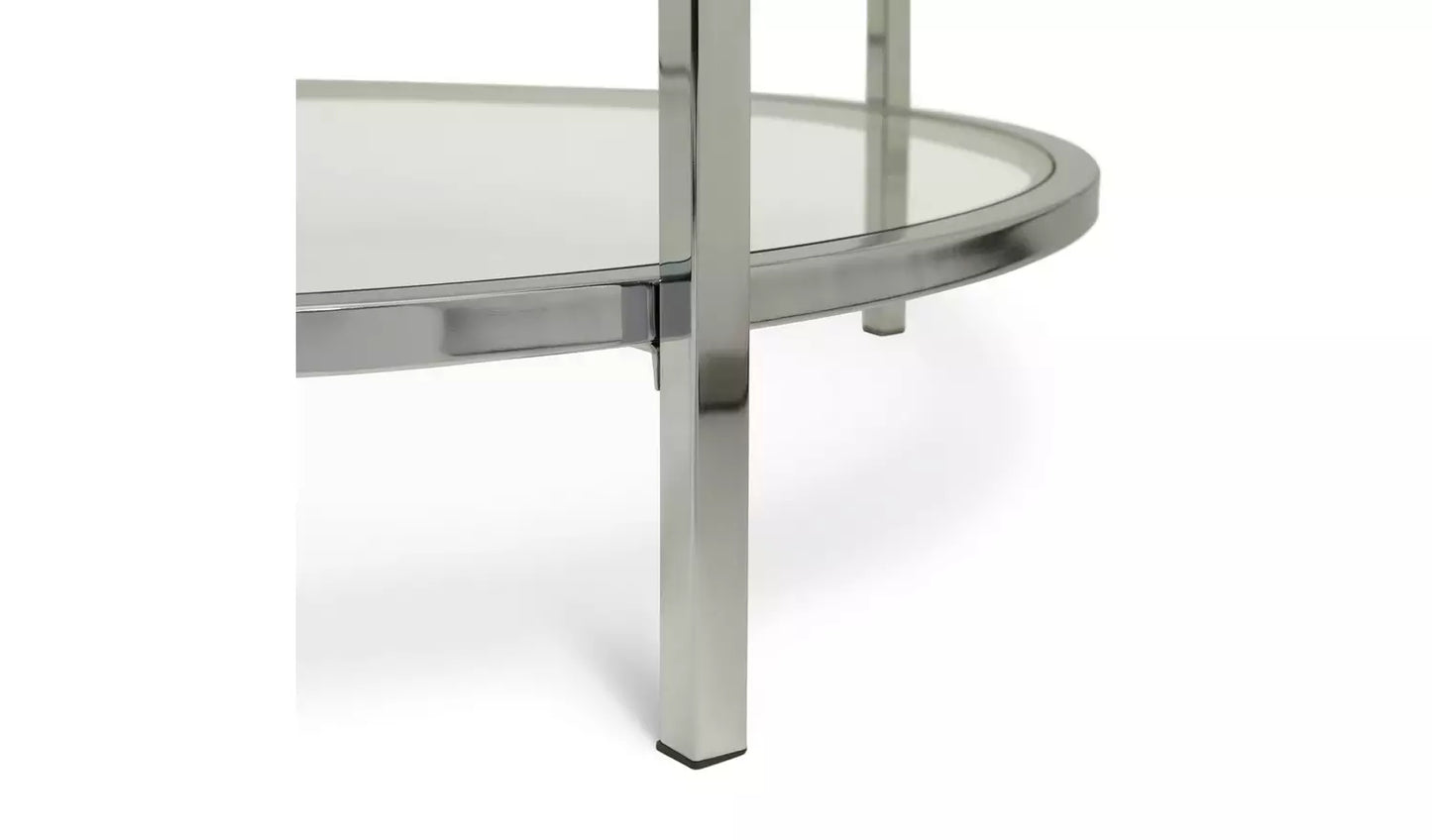 Boutique Round Coffee Table - Silver