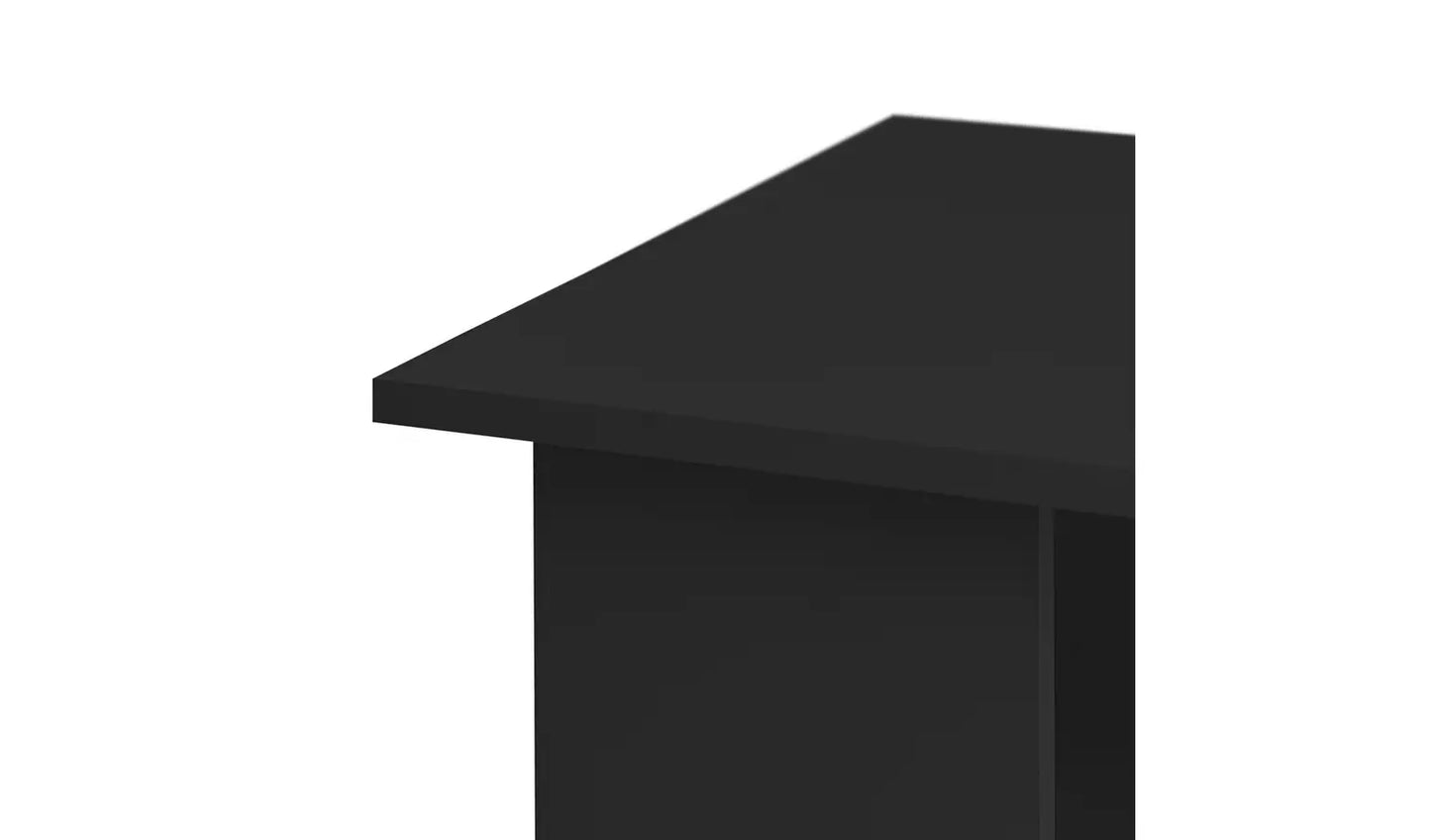 Malibu 3 Drawer Office Desk - Black