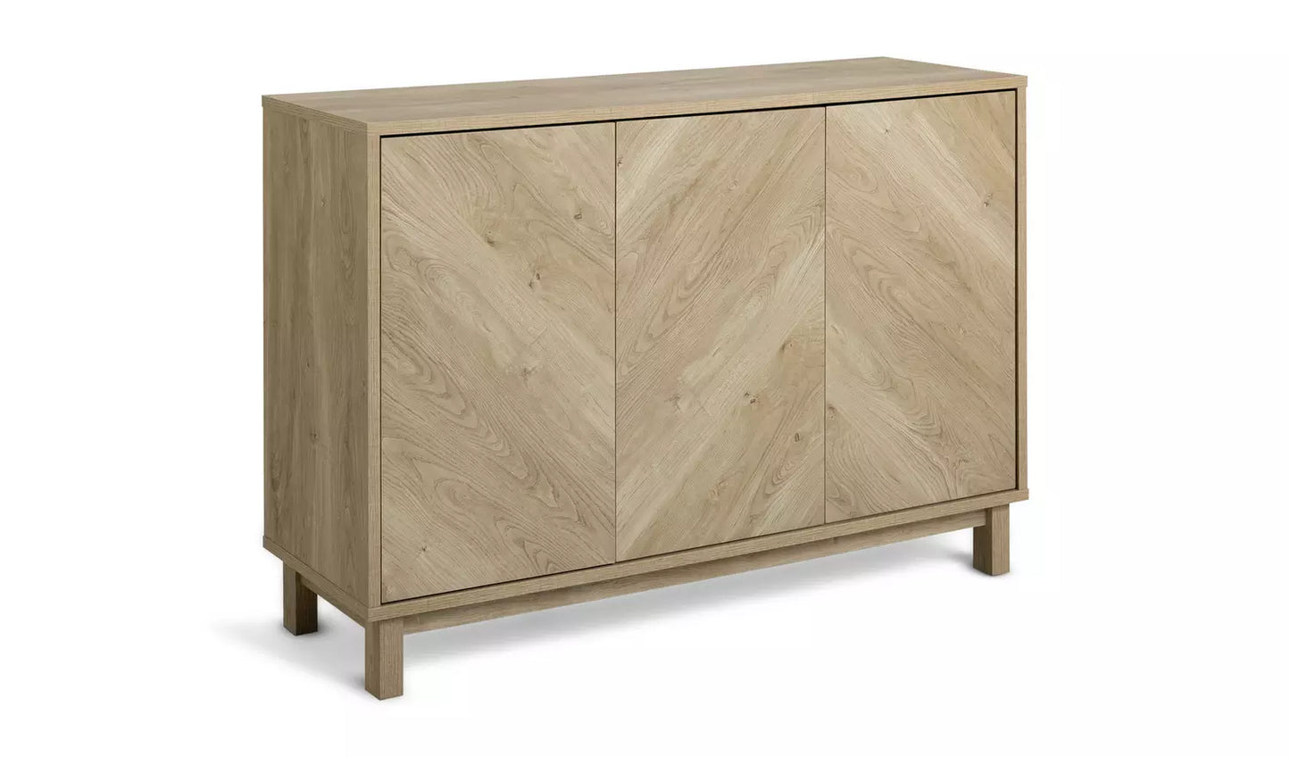 Assembled Habitat Fynn 3 Door Sideboard - Oak