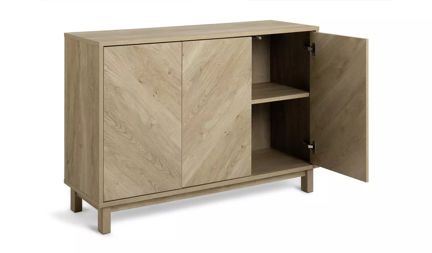 Assembled Habitat Fynn 3 Door Sideboard - Oak