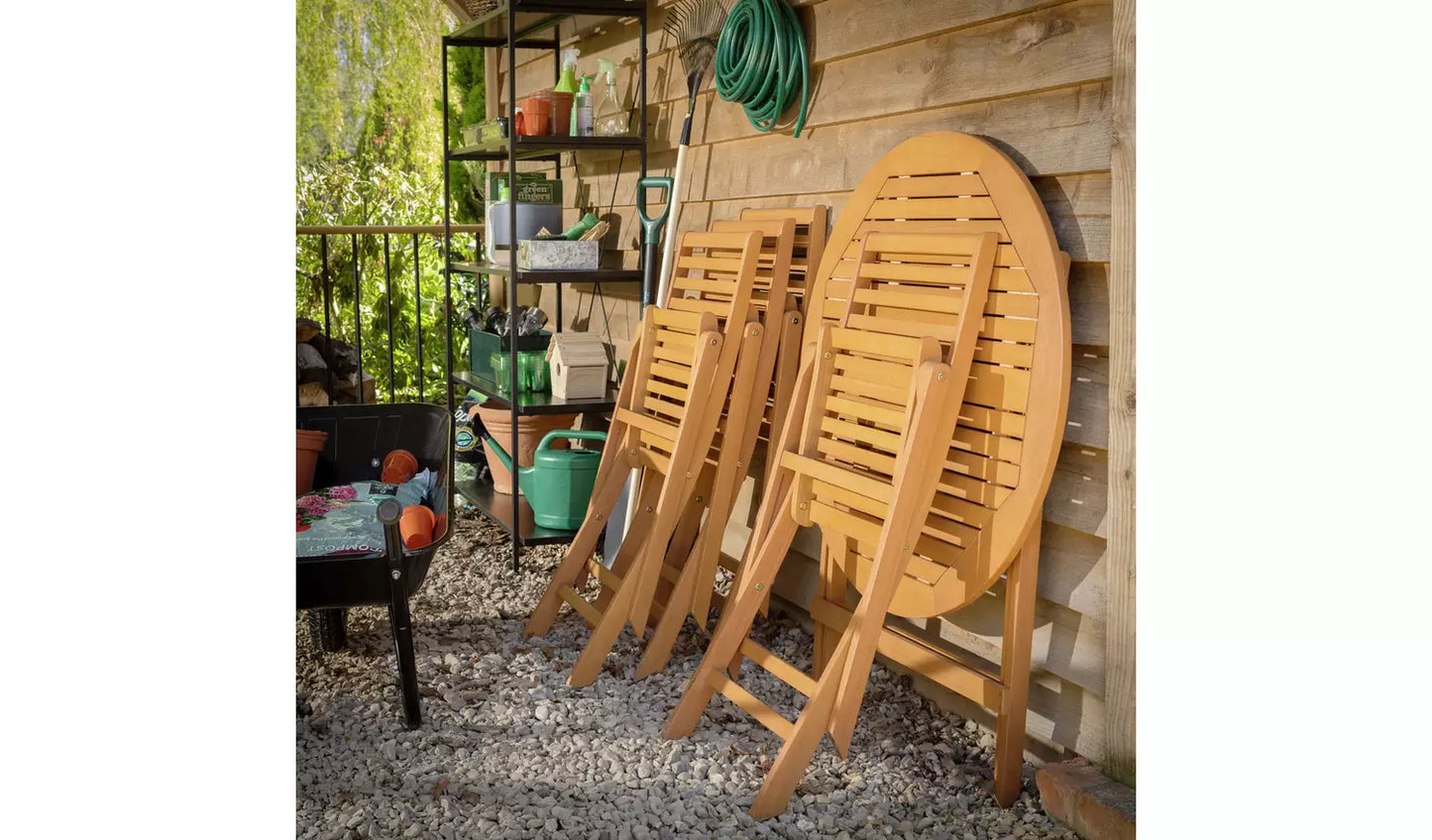 Newbury 4 Seater Folding Wooden Patio Set