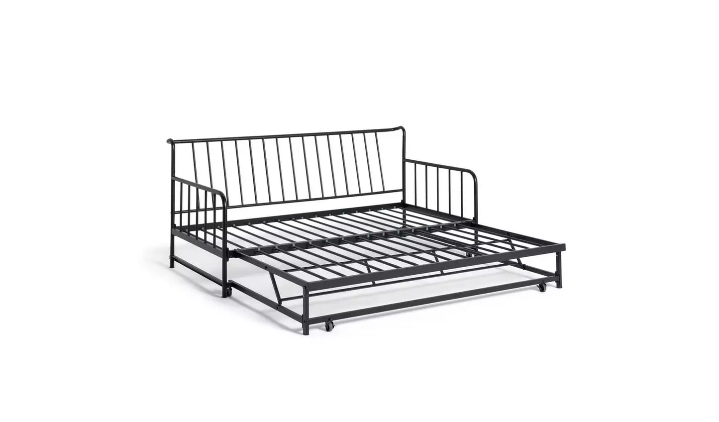Habitat Kanso Metal Guest Bed Frame - Black NO TRUNDLE