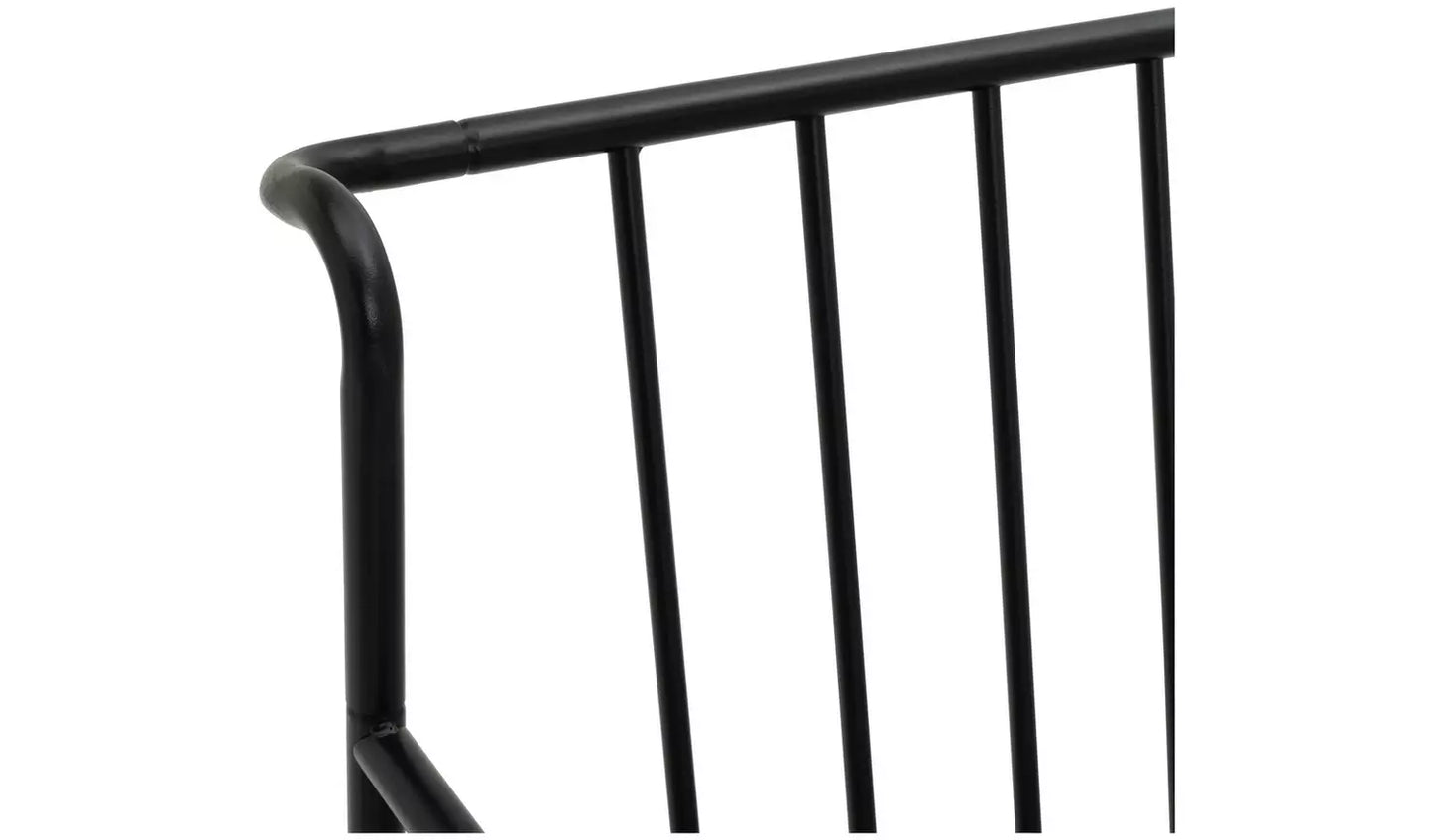 Habitat Kanso Metal Guest Bed Frame - Black NO TRUNDLE