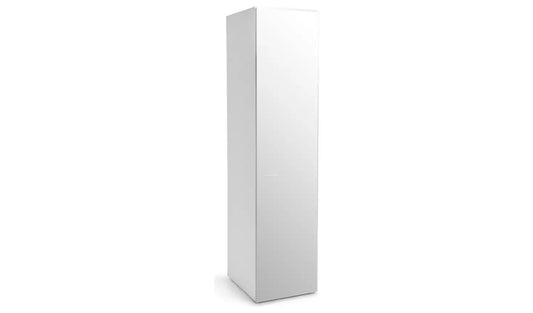 Atlas 1 Door Mirrored Tall Wardrobe - White