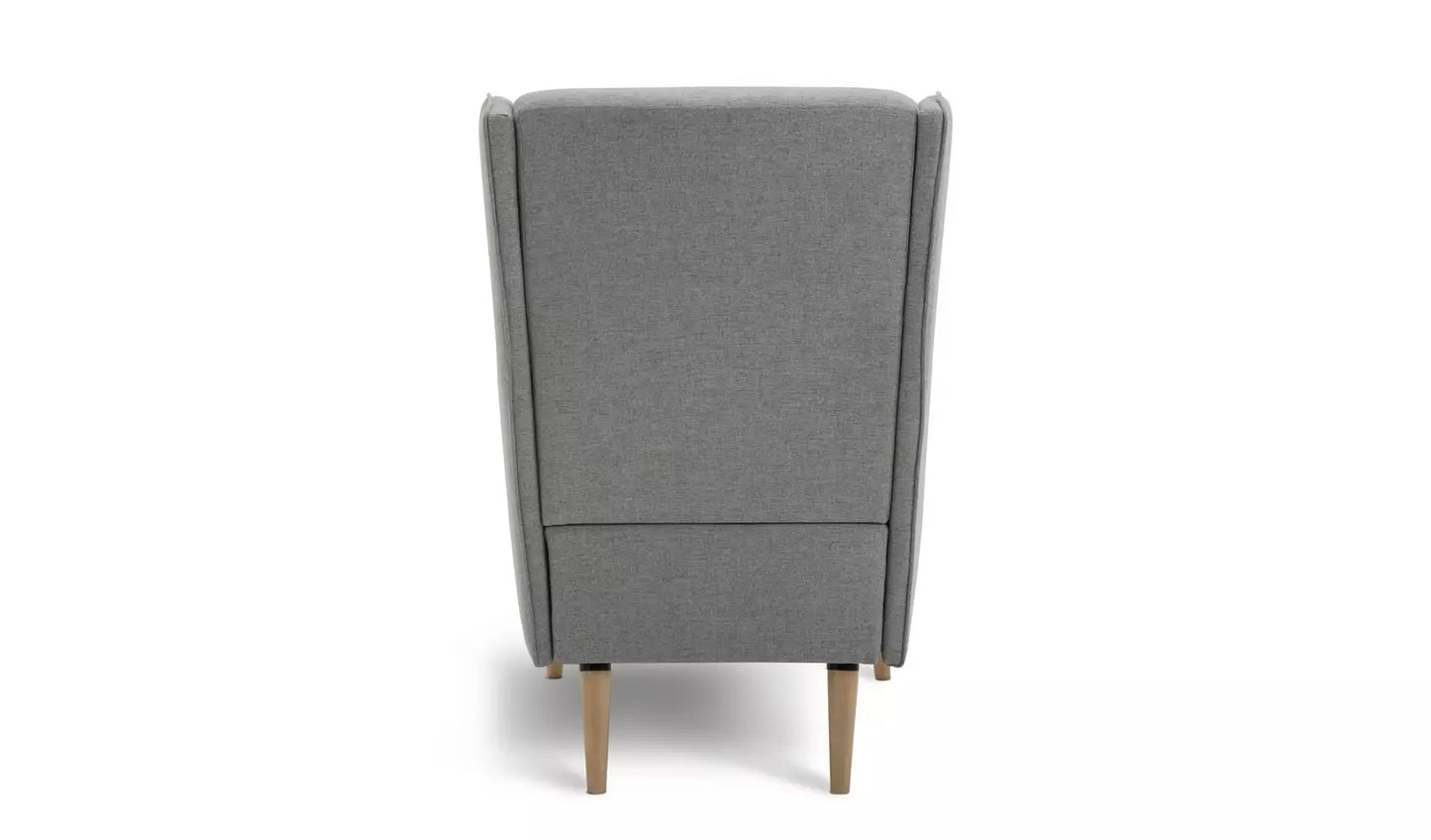 Habitat Callie Fabric Wingback Chair - Grey