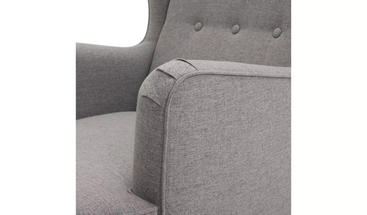 Habitat Callie Fabric Wingback Chair - Grey