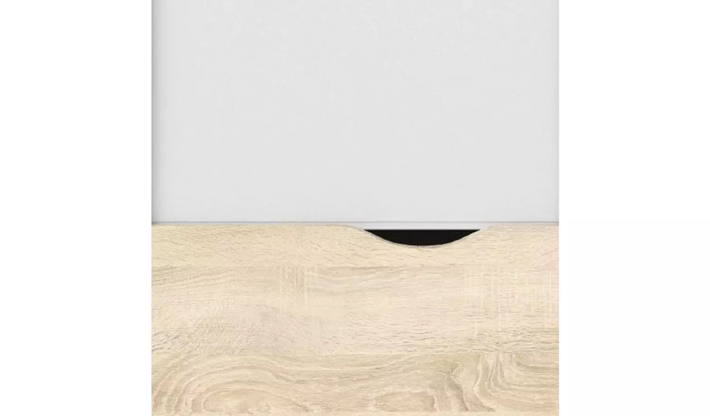(Damage) Assembled Tvilim Oslo 2 Door 2 Drawer Wardrobe - White and Oak