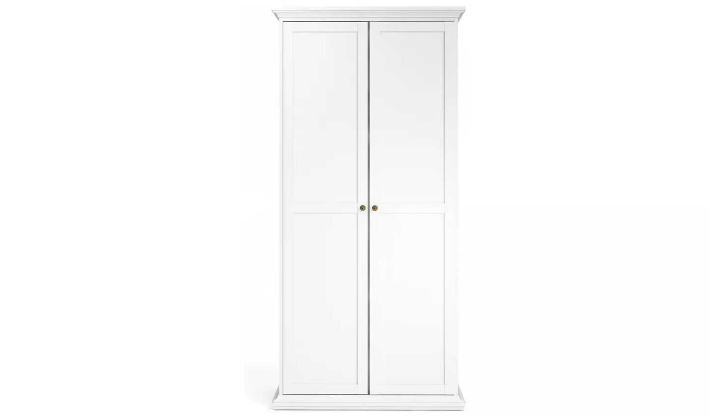 Tvilum Paris 2 Door Wardrobe - White