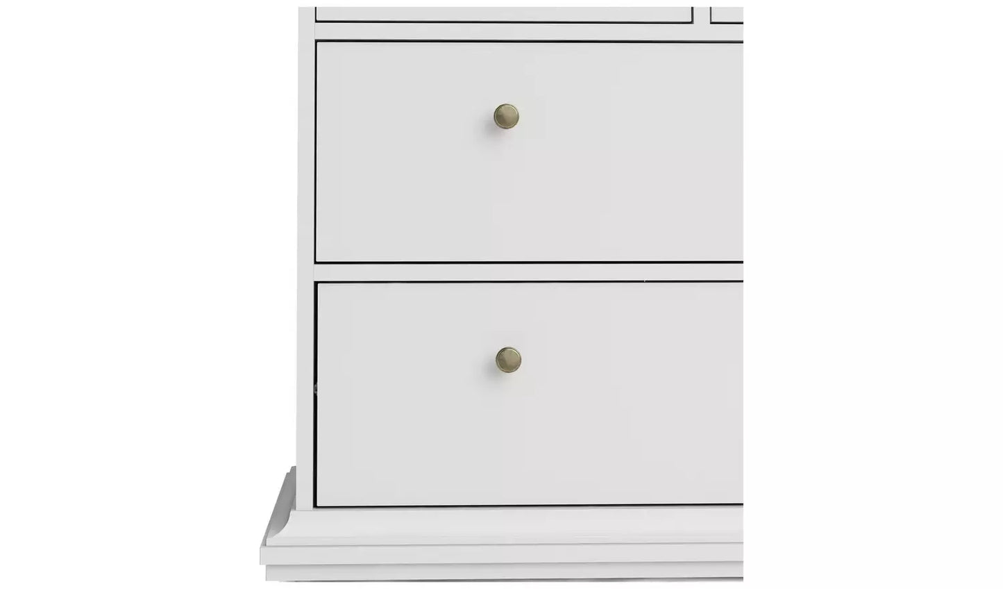 Tvilum Paris 8 Drawer Chest - White