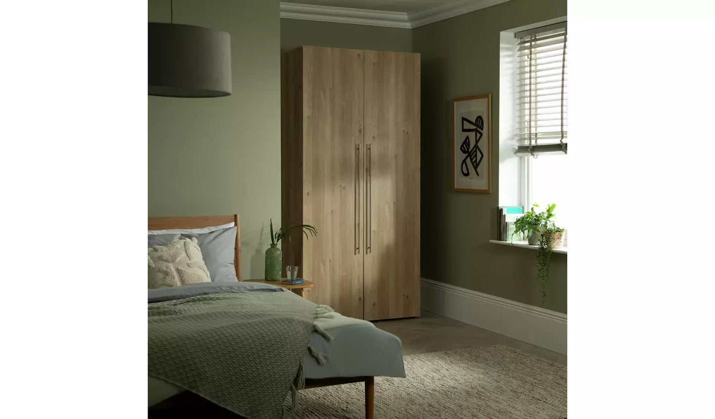 Habitat Atlas 2 Door Wardrobe - Oak