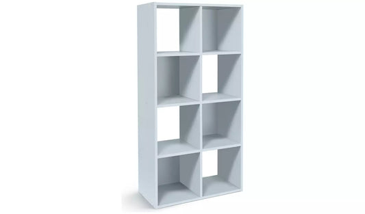 Assembled Squares 8 Cube Storage Unit - Grey