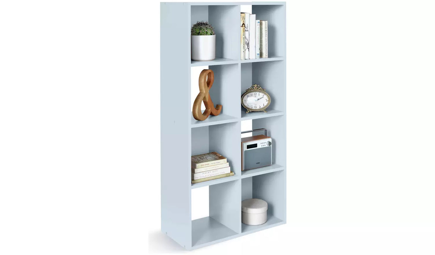 Assembled Squares 8 Cube Storage Unit - Grey
