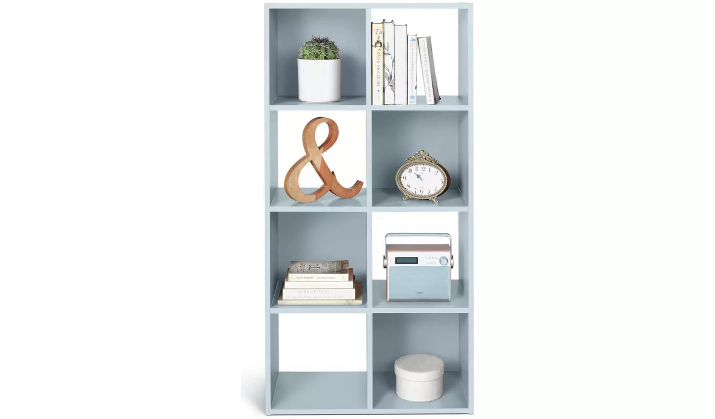Assembled Squares 8 Cube Storage Unit - Grey