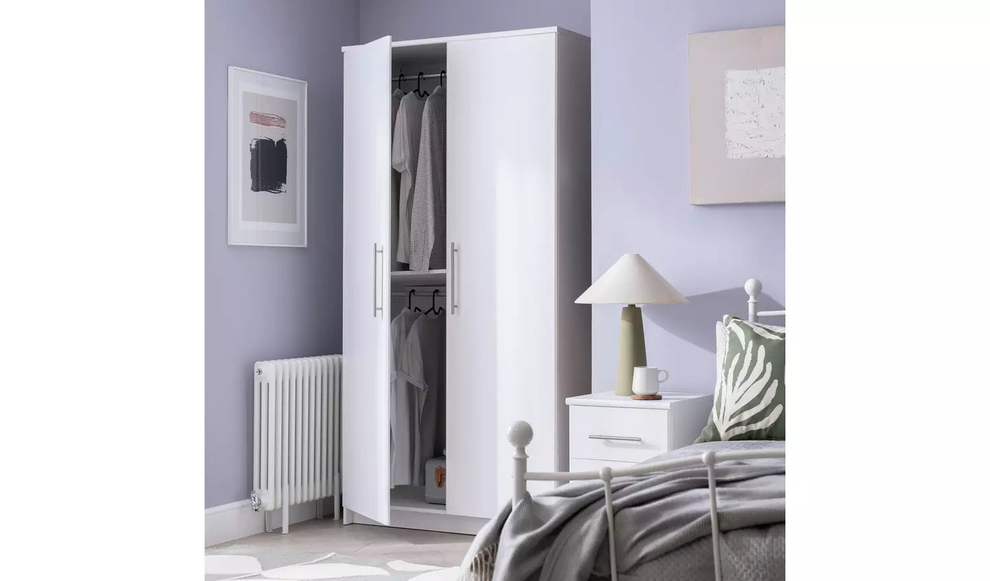 Normandy 2 Door Wardrobe - Oak Effect