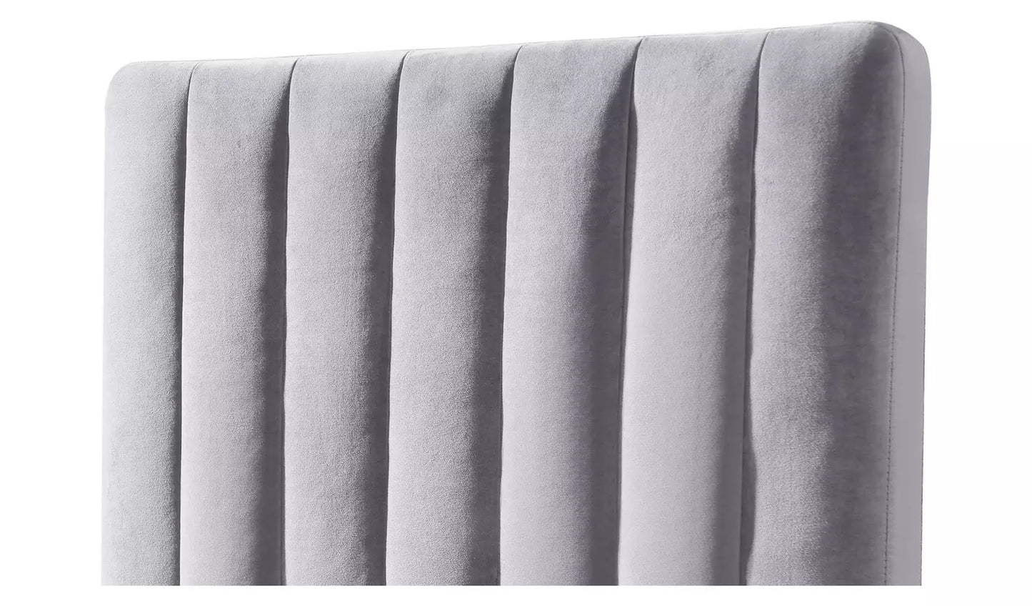 Pandora Single End Lift Ottoman Bed - Grey