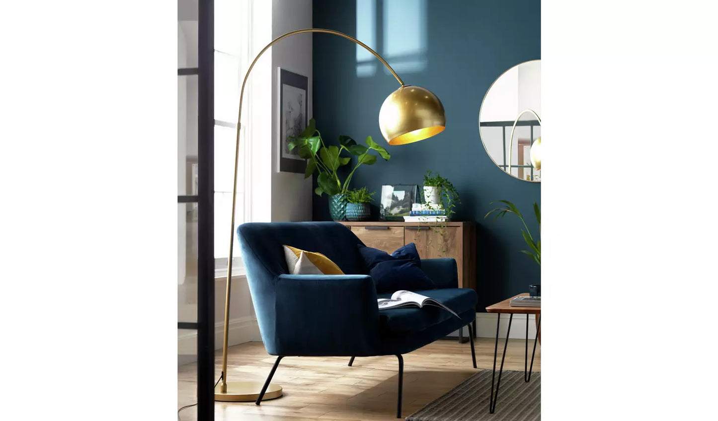 Habitat Wilderness Large Arc Floor Lamp