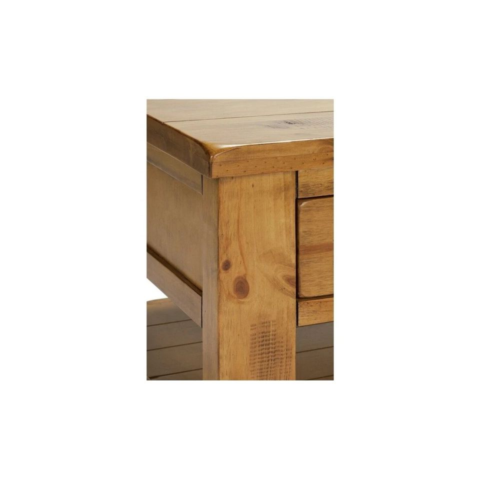 Assembled Arizona 2 Drawer 1 Shelf Solid Pine Coffee Table