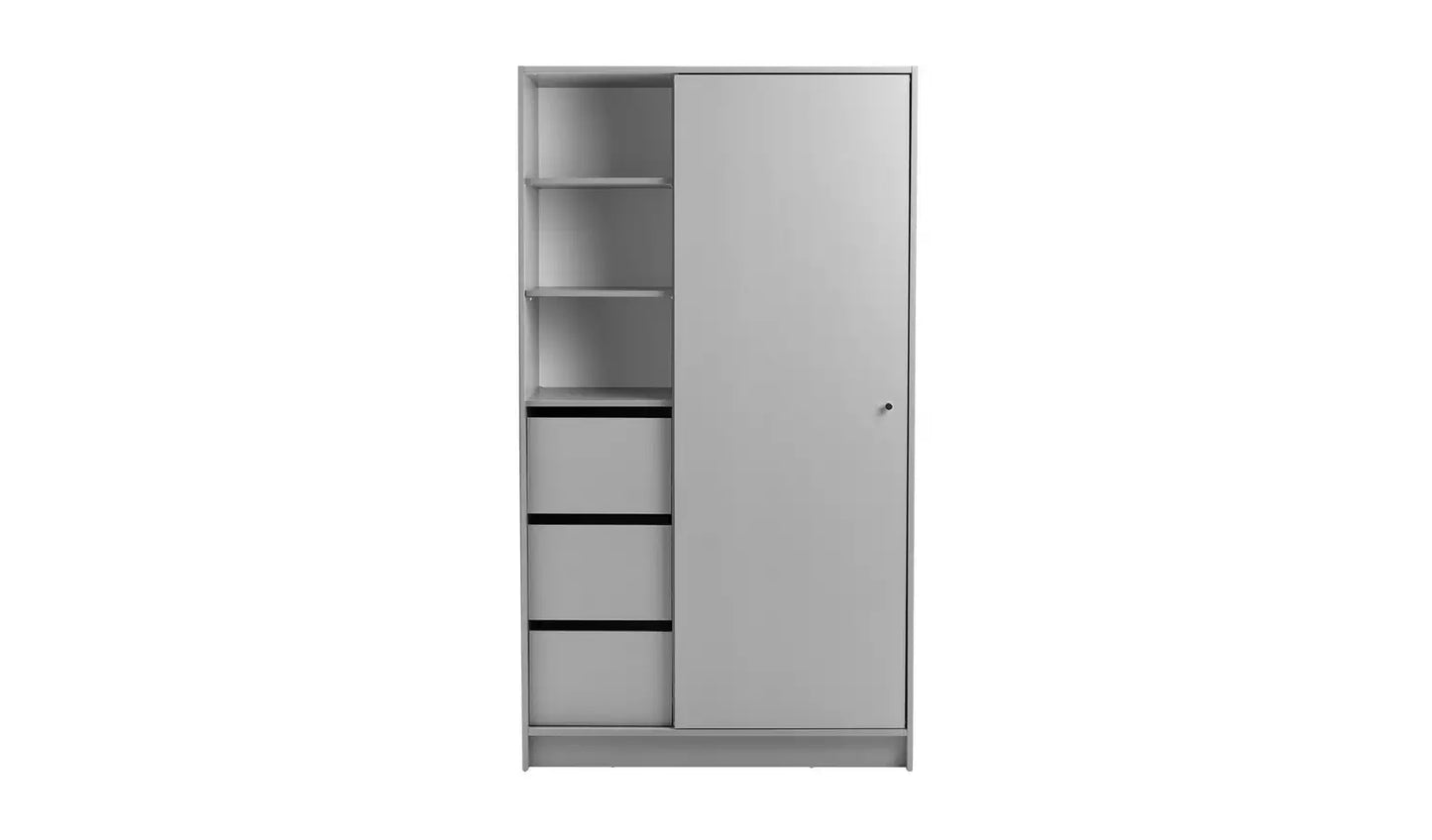 Malibu 1 Door Sliding Wardrobe - Grey