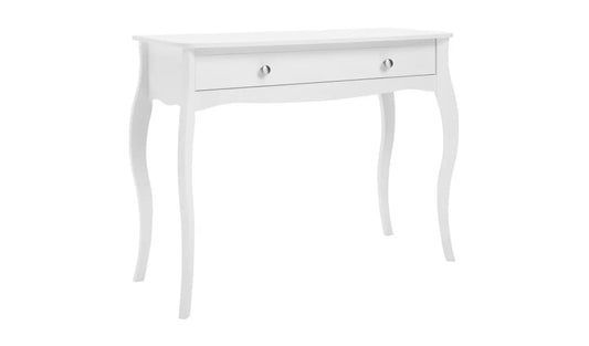 Assembled Amelie 1 Drawer Dressing Table - White