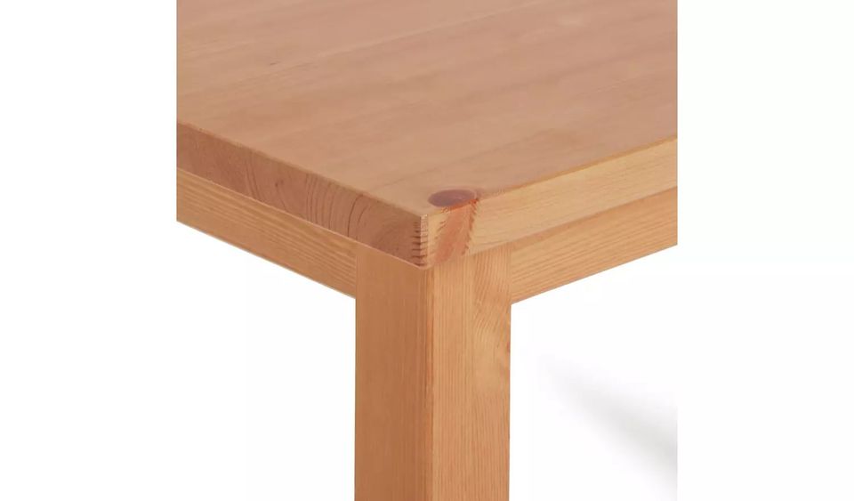 Habitat Ashdon Solid Pine 4 Seat Dining Table - Oak Stain