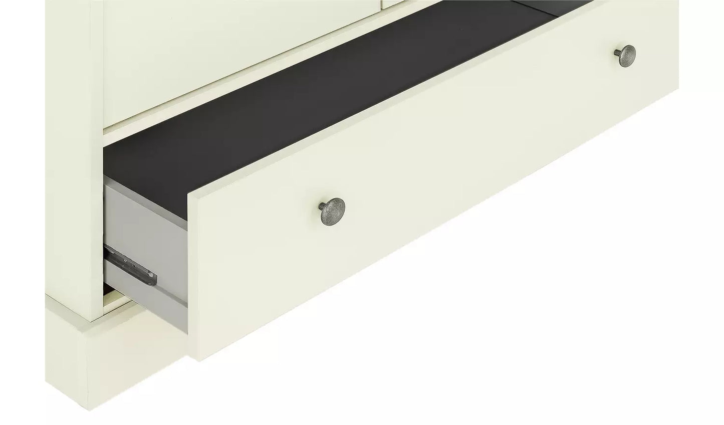Kensington 2 Door 1 Drawer Wardrobe - Oak Effect & Ivory