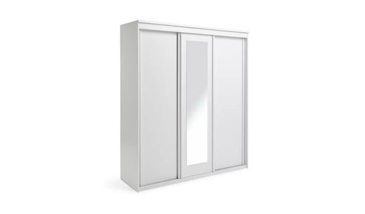 Hallingford 3 Door Sliding Wardrobe - White