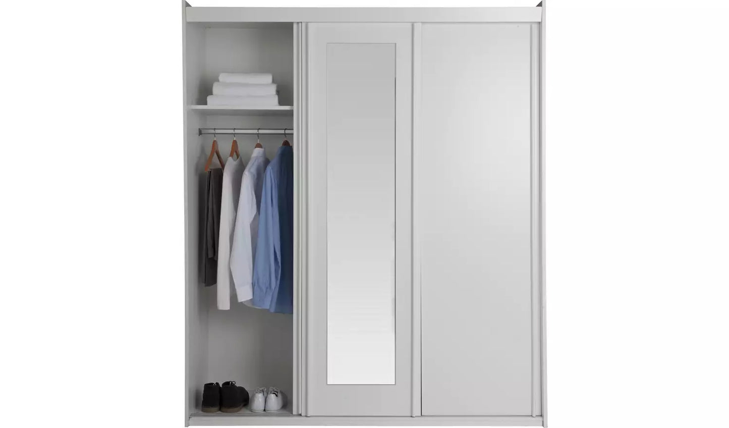 Hallingford 3 Door Sliding Wardrobe - White