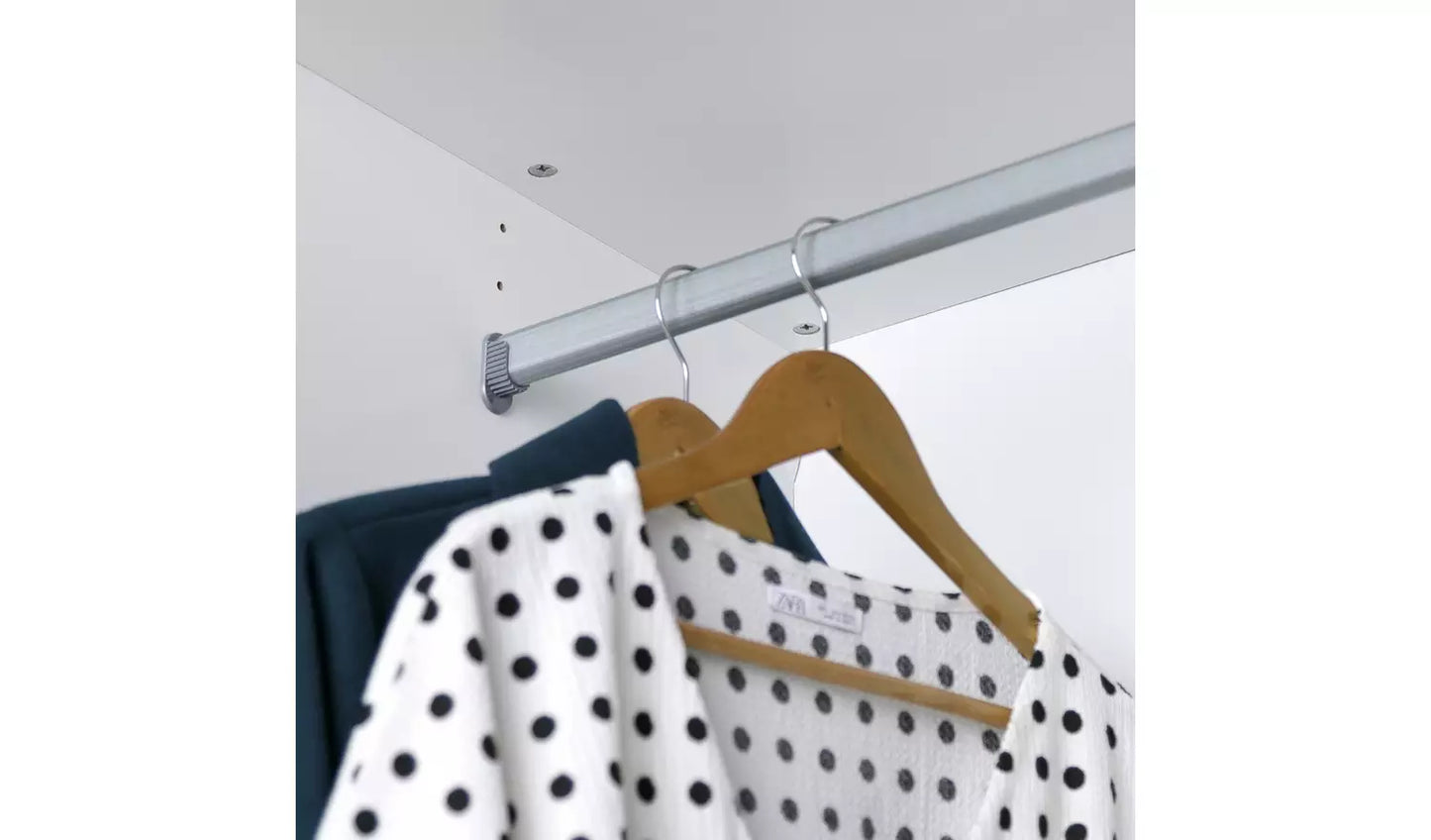 Hallingford 3 Door Sliding Wardrobe - White