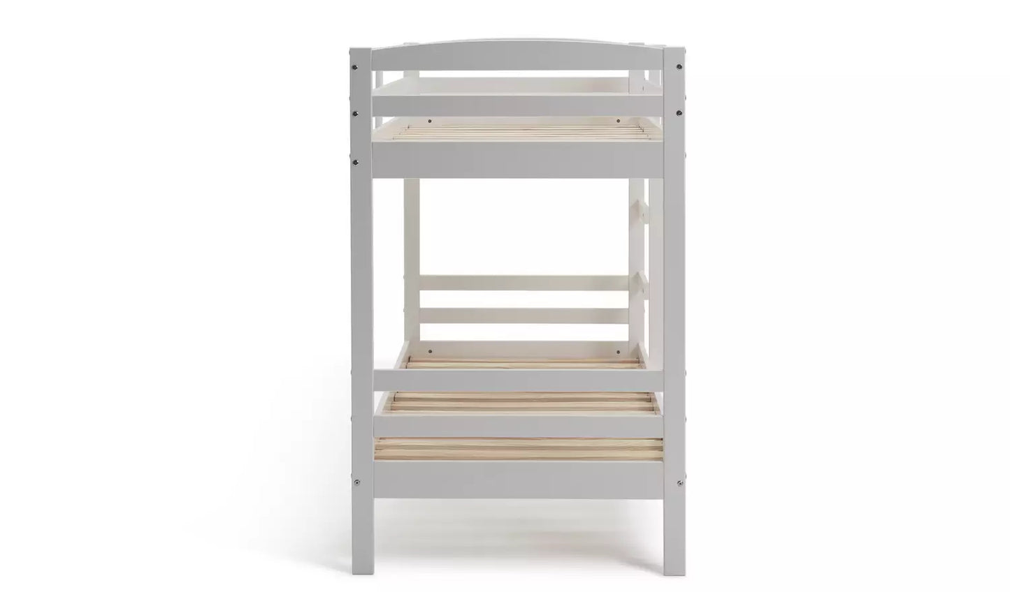 Josie Single Bunk Bed Frame - White