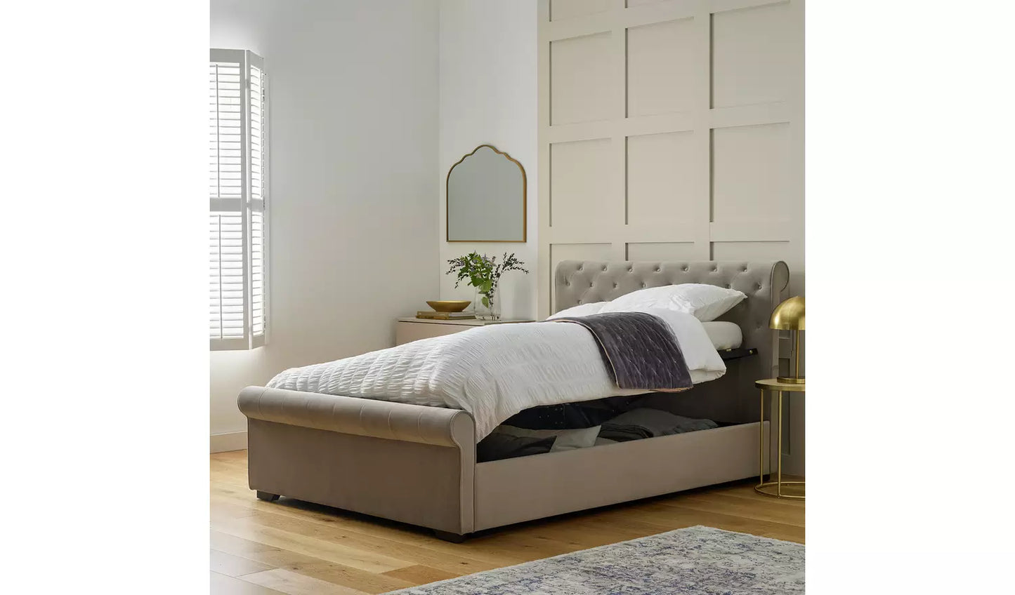 Harrow Kingsize Side Lift Ottoman Bed - Grey