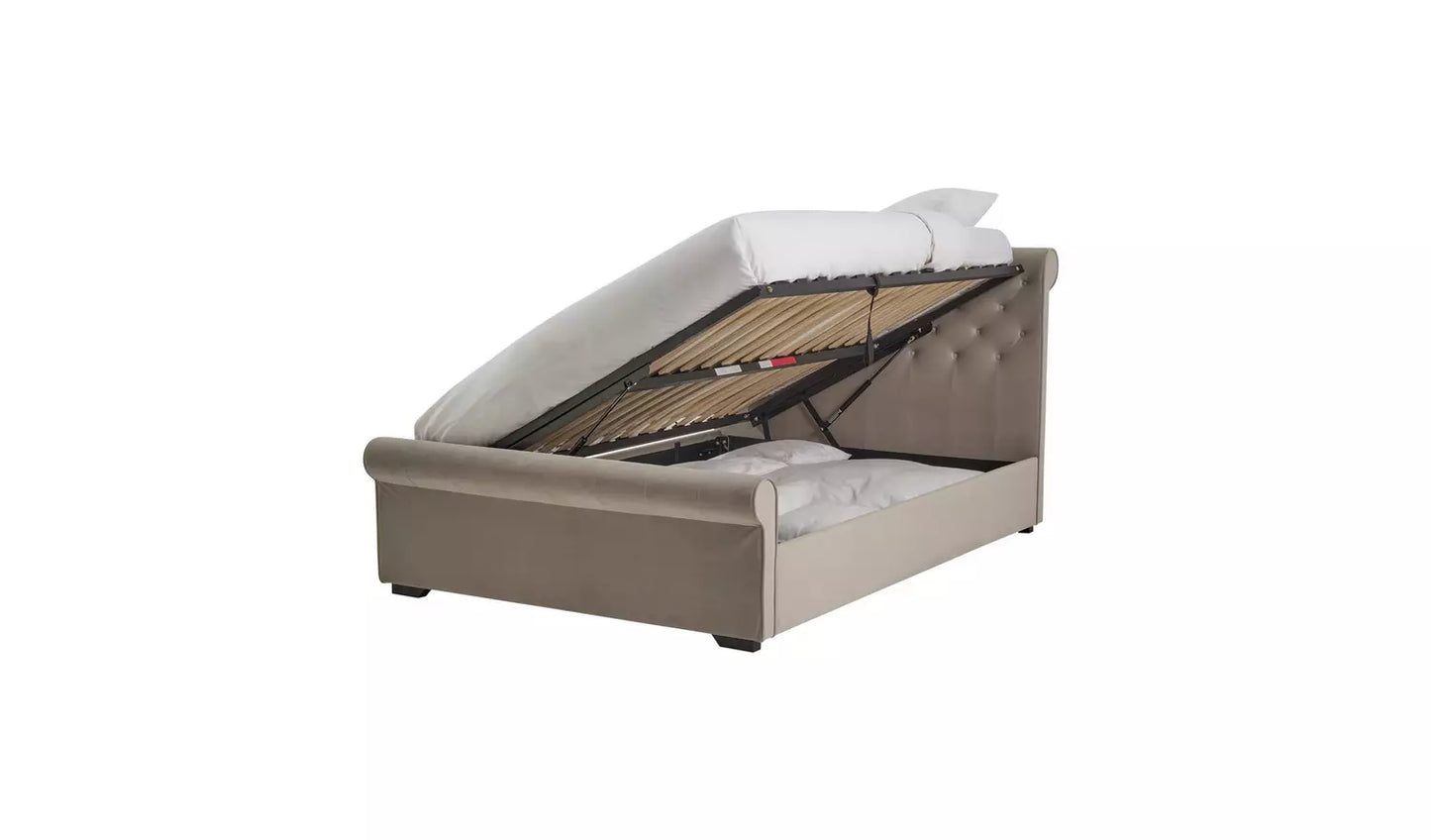 Harrow Kingsize Side Lift Ottoman Bed - Grey