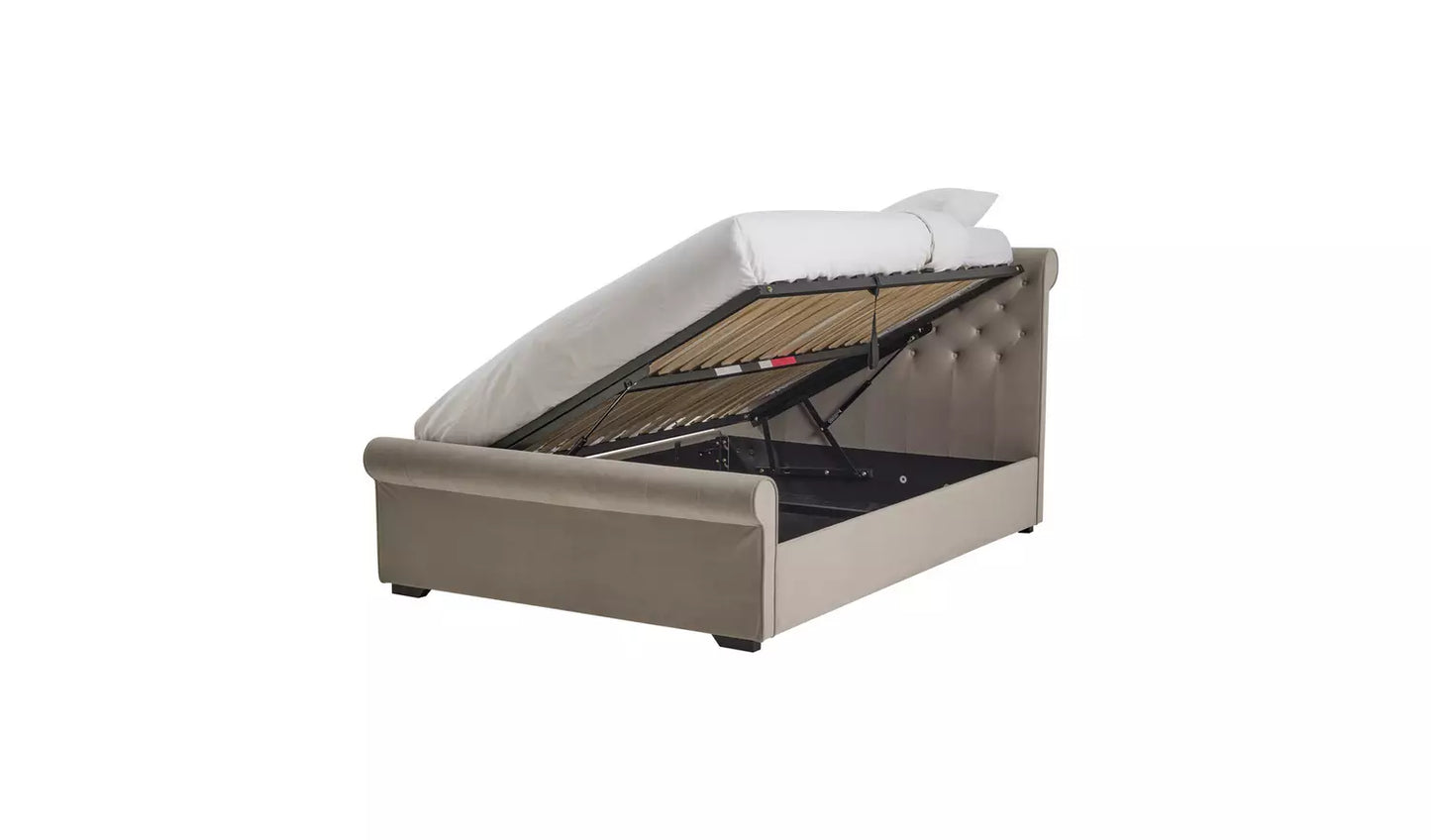 Harrow Kingsize Side Lift Ottoman Bed - Grey