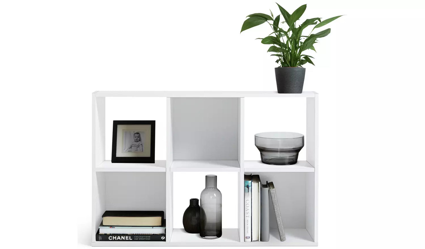 Squares 6 Cube Storage Unit - White