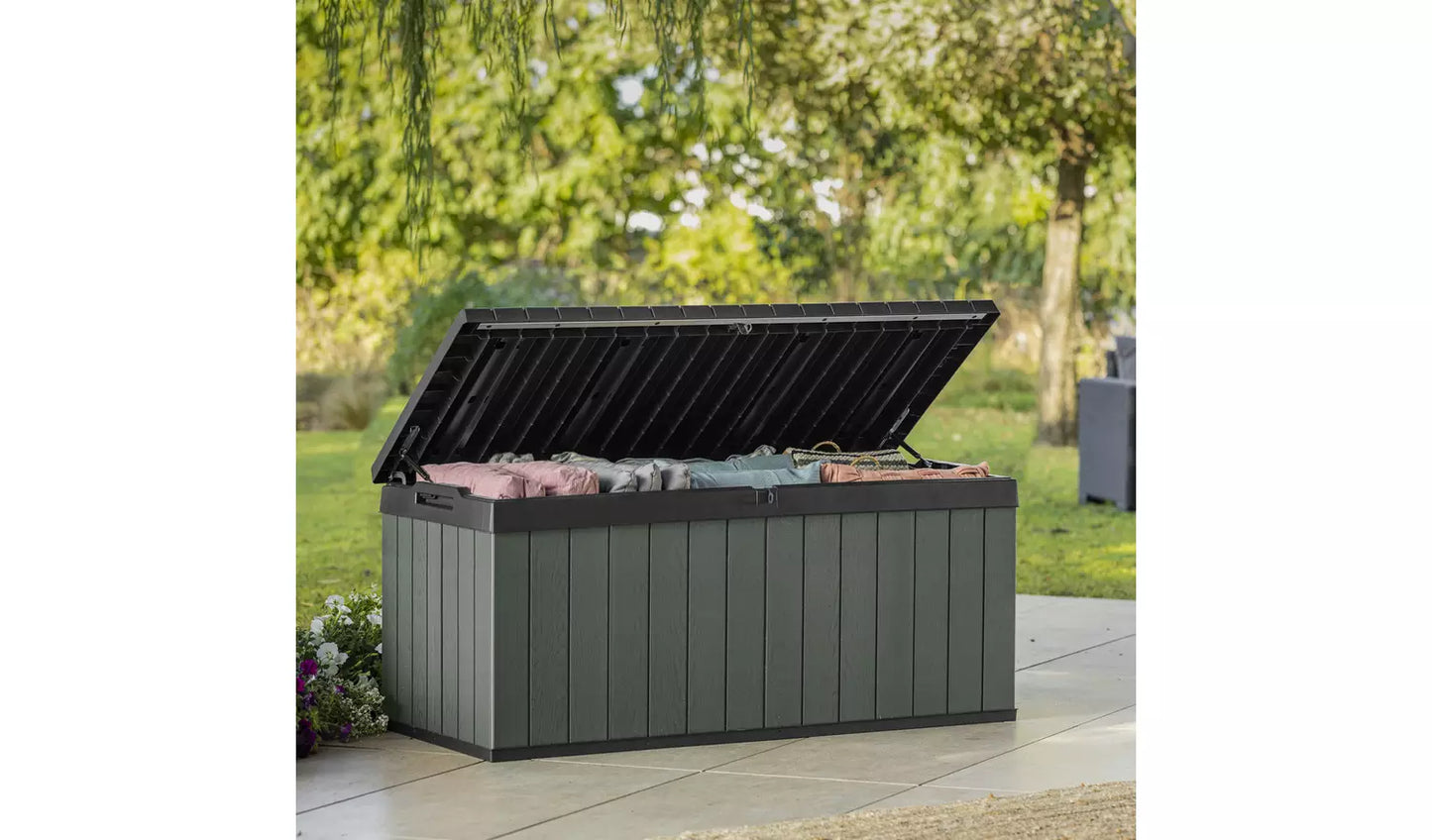 Keter Darwin 454L Outdoor Garden Storage Box - Green