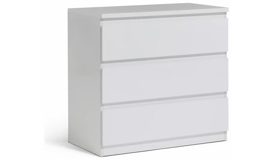 Assembled Jenson 3 Drawer Chest - Matte White