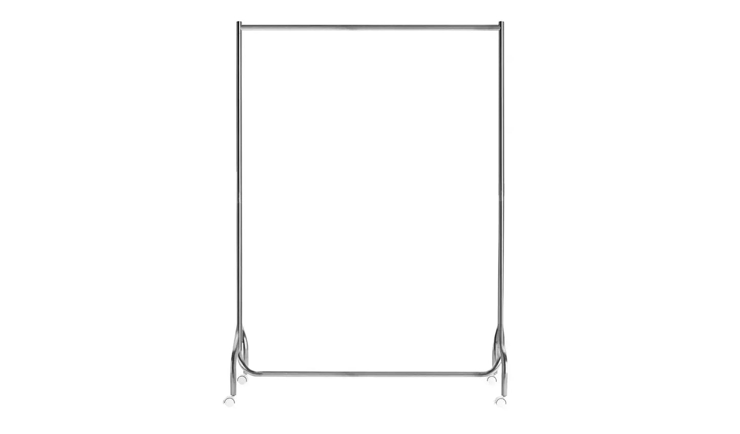 Heavy Duty Single 4 Feet Clothes Rail - Chrome