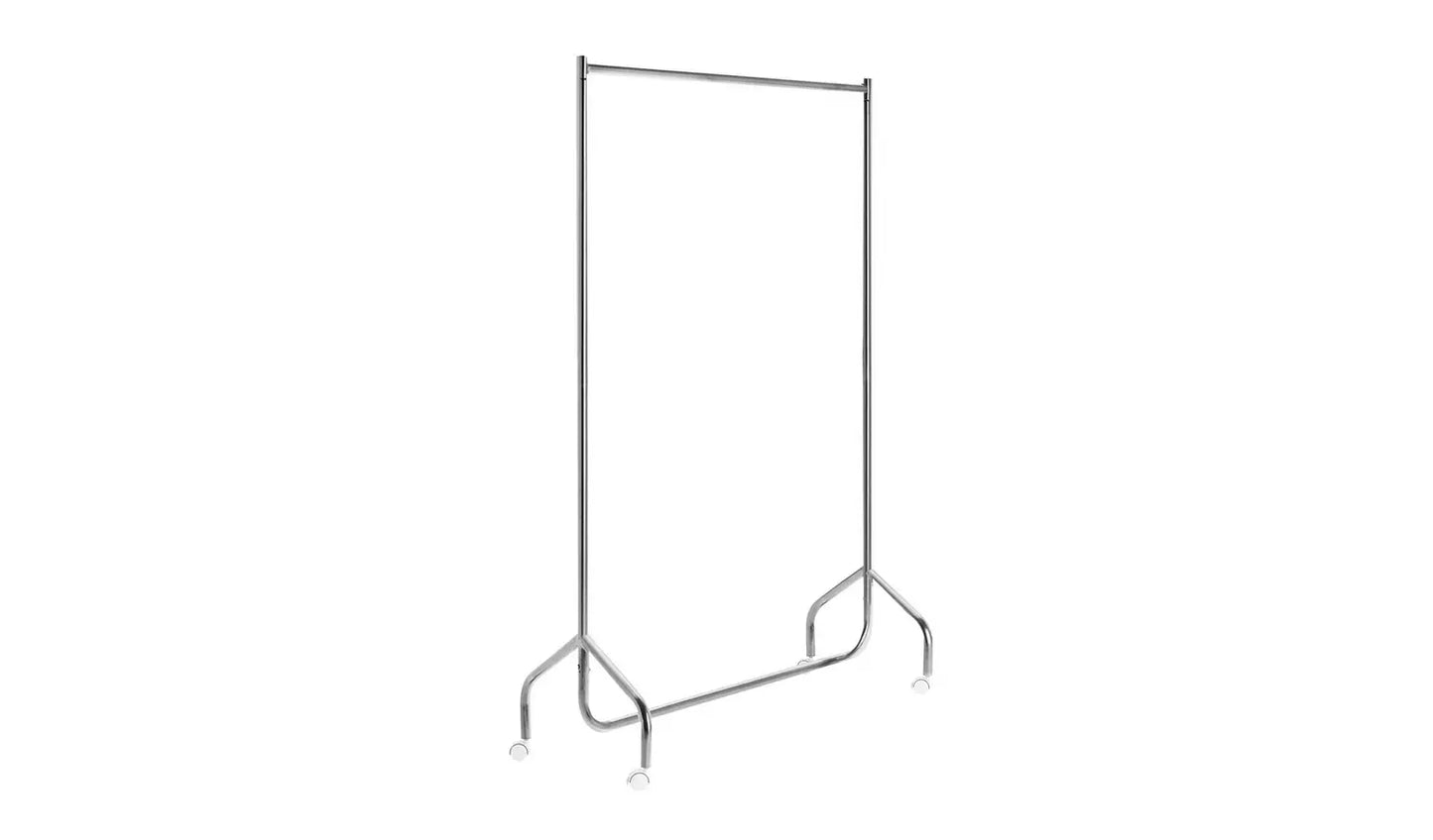 Heavy Duty Single 4 Feet Clothes Rail - Chrome