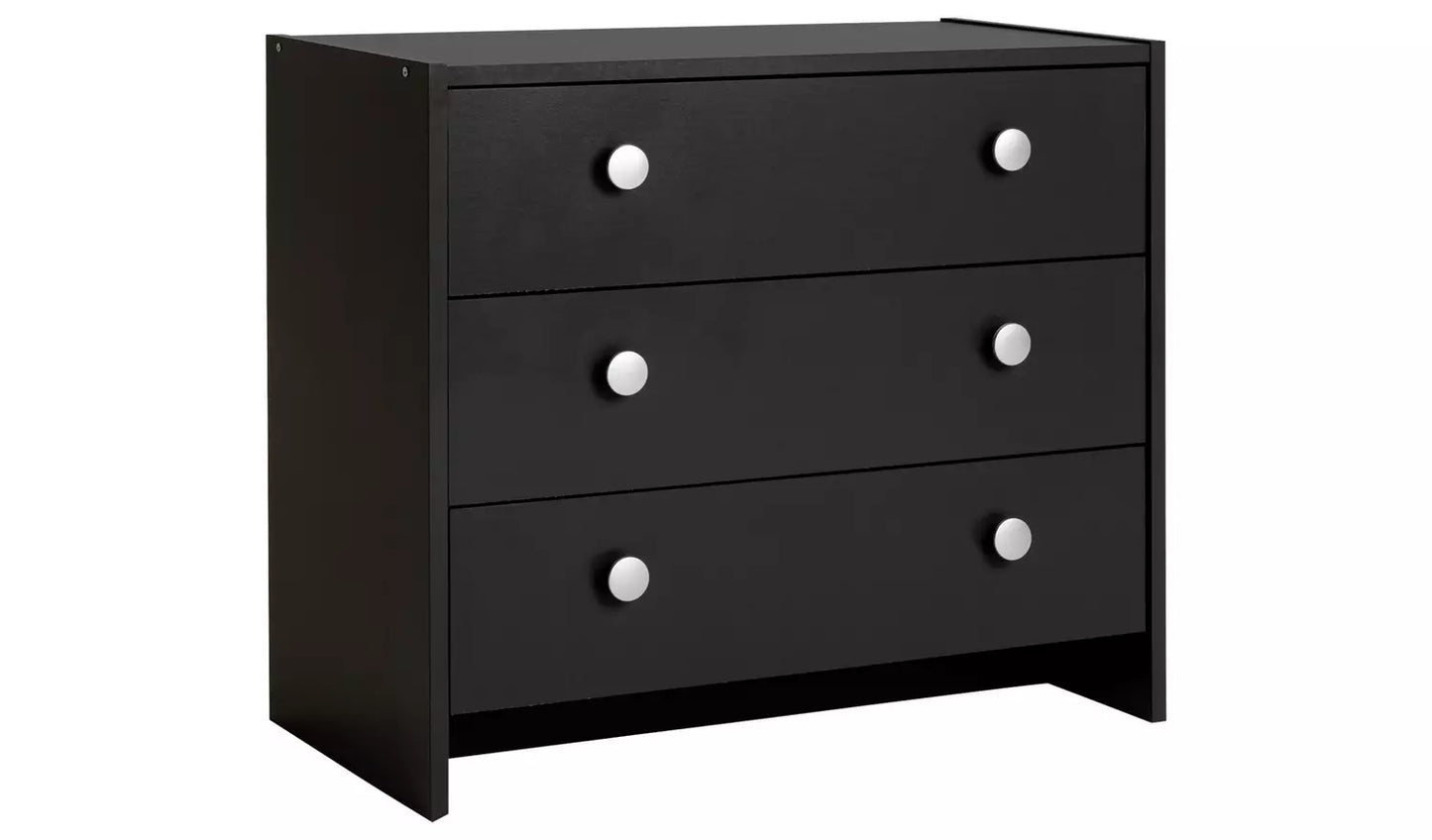 Assembled Seville 3 Drawer Chest - Anthracite