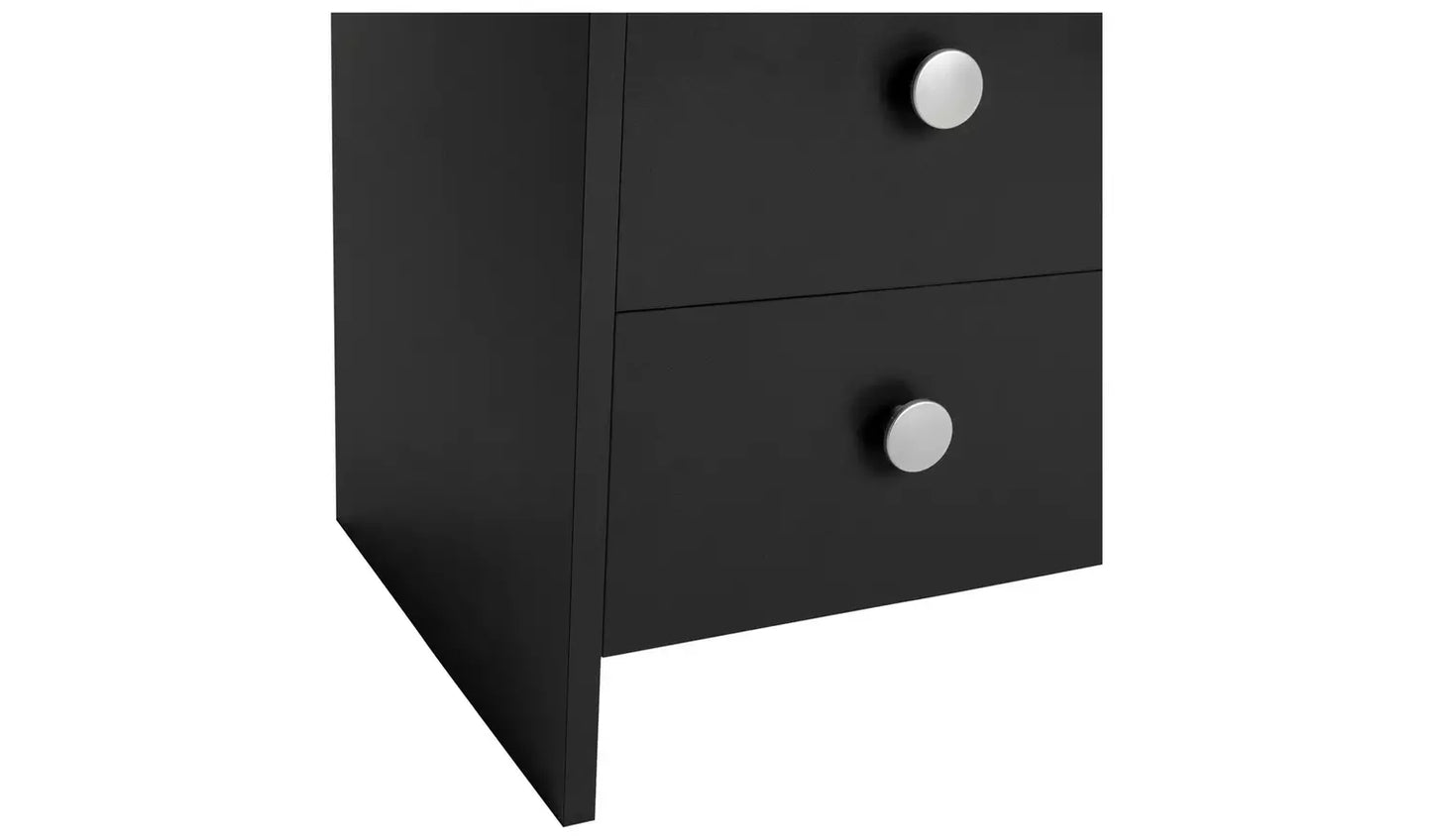 Assembled Seville 3 Drawer Chest - Anthracite